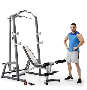 Marcy Pro Deluxe Cage System with Weightlifting Bench